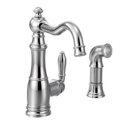 Moen S72101 Weymouth One Handle High Arc Kitchen Faucet in Chrome