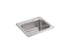 Sterling Southhaven 25" top-mount single-bowl kitchen sink - Stainless Steel