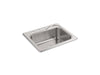 Sterling Southhaven 25" top-mount single-bowl kitchen sink - Stainless Steel