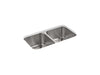 Sterling McAllister 32" undermount double-bowl kitchen sink - Stainless Steel