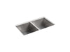 Sterling Ludington 32" undermount double-bowl kitchen sink with accessories - Stainless Steel