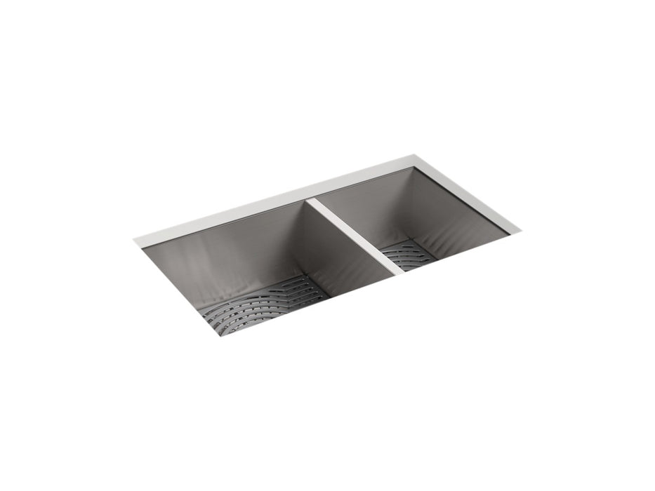 Sterling Ludington 32" undermount double-bowl kitchen sink - Stainless Steel