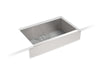Sterling Ludington 34" undermount single-bowl farmhouse kitchen sink - Stainless Steel