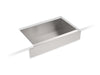 Sterling Ludington 34" undermount single-bowl farmhouse kitchen sink - Stainless Steel