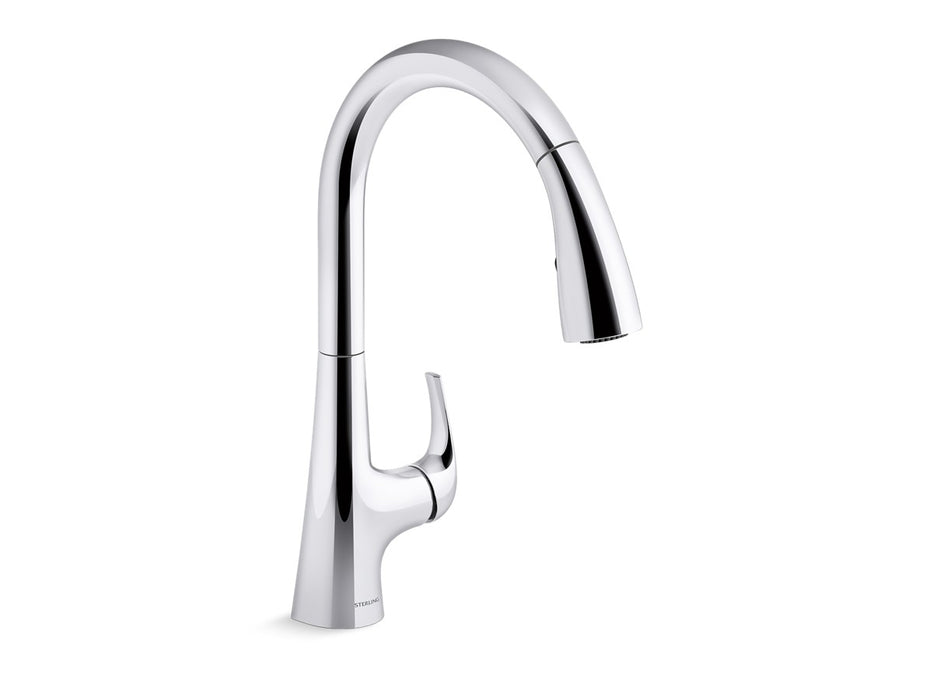Sterling Medley Pull-down single-handle kitchen faucet - Polished Chrome