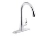 Sterling Medley Pull-down single-handle kitchen faucet - Polished Chrome