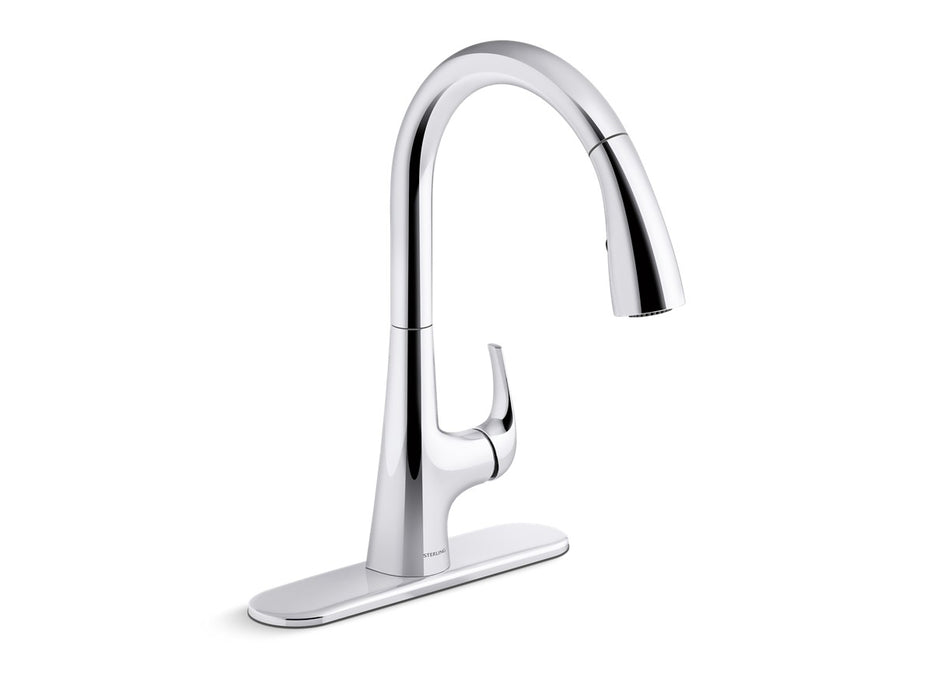 Sterling Medley Pull-down single-handle kitchen faucet - Polished Chrome