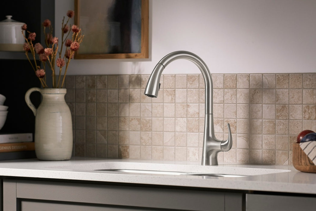 Sterling Medley Pull-down single-handle kitchen faucet - Vibrant Stainless