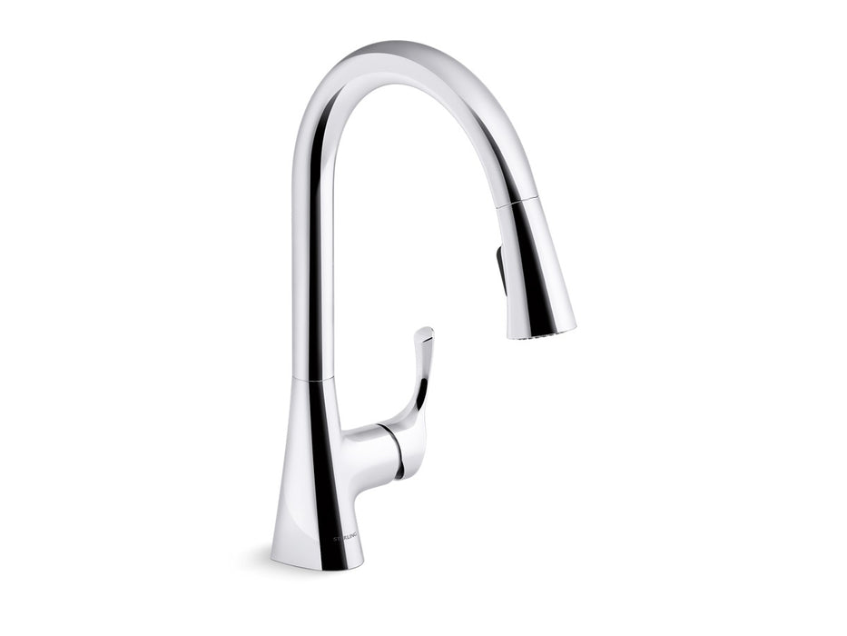 Sterling Valton Pull-down single-handle kitchen faucet - Polished Chrome