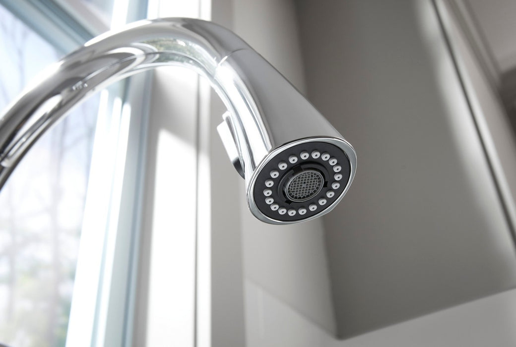 Sterling Valton Pull-down single-handle kitchen faucet - Polished Chrome