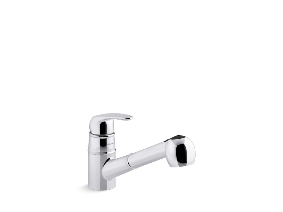 Sterling Valton Pull-out single-handle kitchen faucet - Polished Chrome
