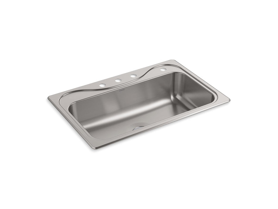 Sterling Southhaven 33" top-mount single-bowl kitchen sink - Stainless Steel