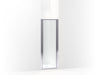 SterlingStandardpivotshowerdoor,64"Hx23-1/2"-25"W,with1/8"-thickRaintexturedglass - Silver