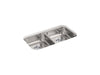 Sterling McAllister 32" undermount double-bowl kitchen sink - Stainless Steel