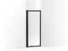 Sterling Attend 69" H pivot shower door with 1/8"-thick glass - Matte Black