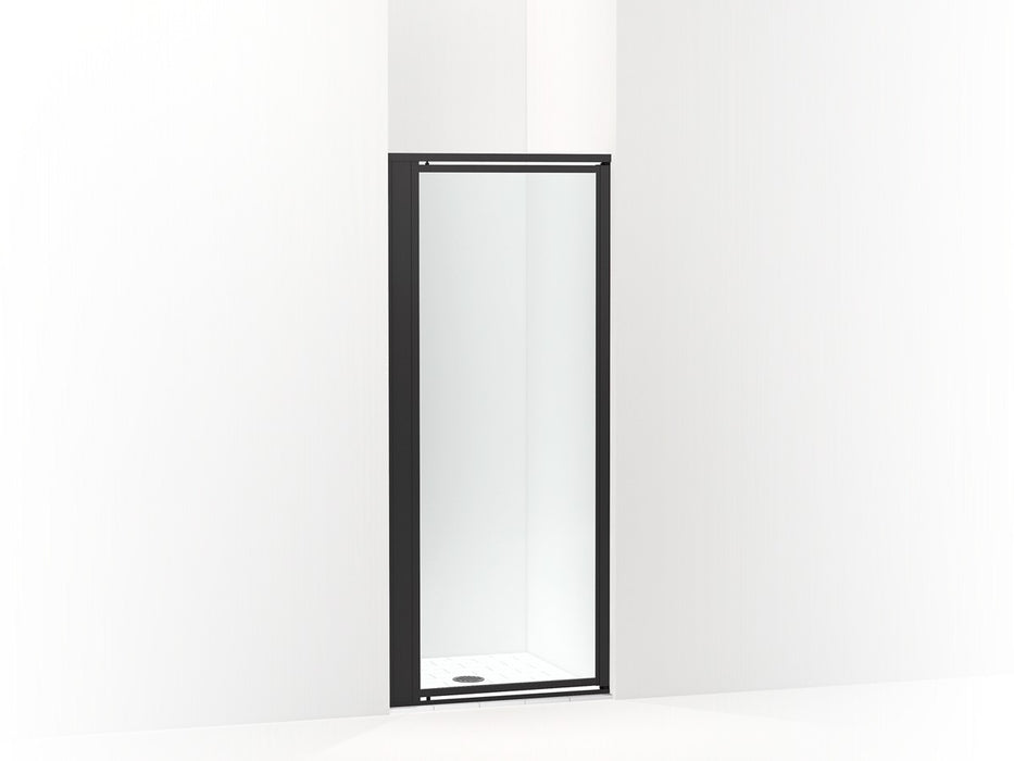 Sterling Attend 69" H pivot shower door with 1/8"-thick glass - Matte Black