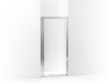 Sterling Attend 69" H pivot shower door with 1/8"-thick glass - Bright Silver