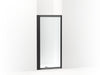 Sterling Attend 69" H pivot shower door with 1/8"-thick glass - Matte Black