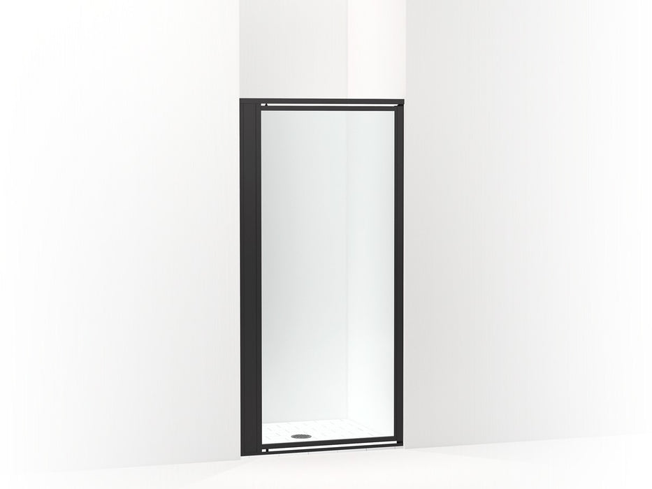 Sterling Attend 69" H pivot shower door with 1/8"-thick glass - Matte Black