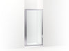 Sterling Attend 69" H pivot shower door with 1/8"-thick glass - Bright Silver