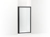 Sterling Attend 69" H pivot shower door with 1/8"-thick glass - Matte Black