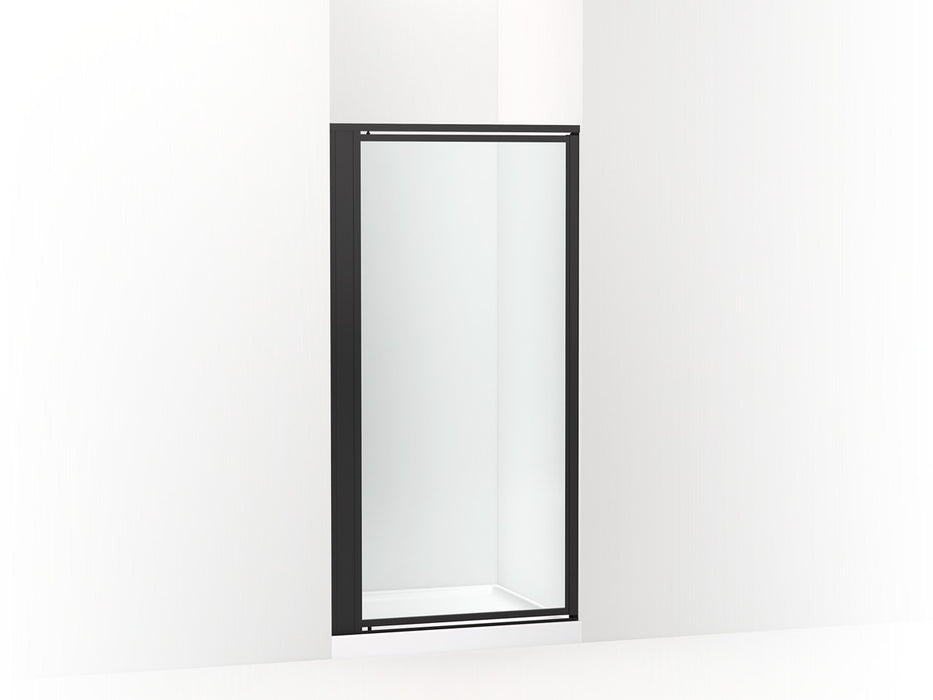 Sterling Attend 69" H pivot shower door with 1/8"-thick glass - Matte Black