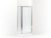 Sterling Attend 69" H pivot shower door with 1/8"-thick glass - Bright Silver