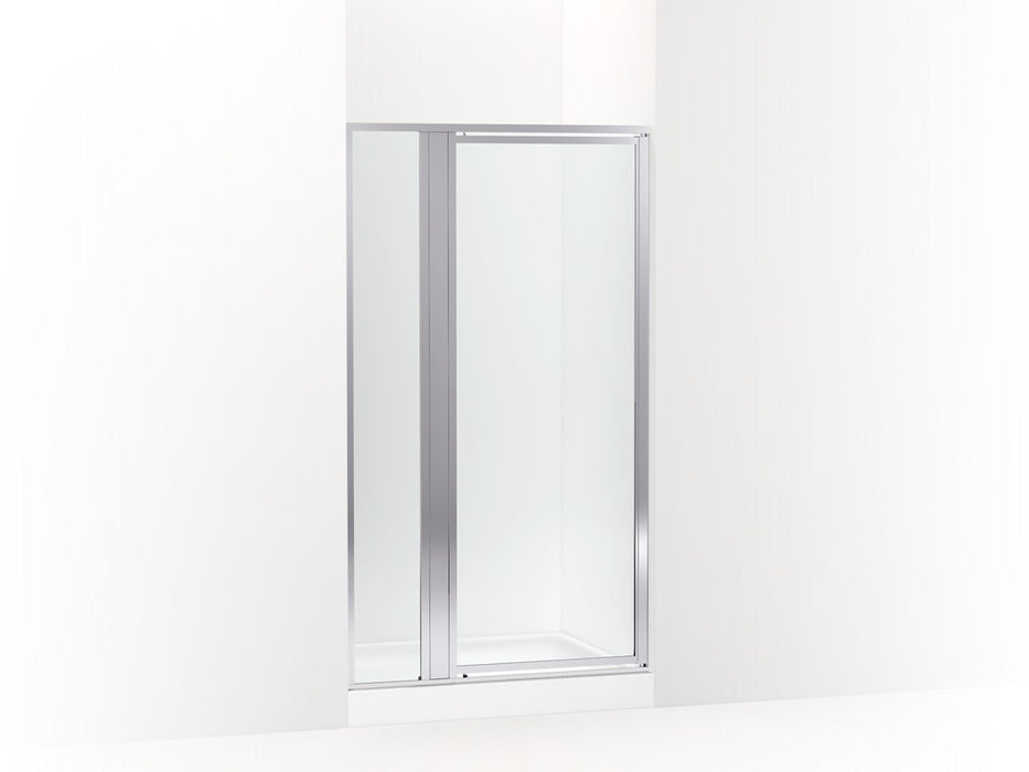 Sterling Attend 69" H pivot shower door with 1/8"-thick glass - Bright Silver
