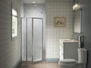 Sterling Attend 69" H pivot shower door with 1/8"-thick glass - Bright Silver
