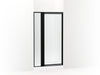Sterling Attend 69" H pivot shower door with 1/8"-thick glass - Matte Black