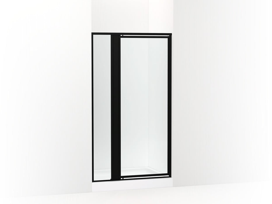 Sterling Attend 69" H pivot shower door with 1/8"-thick glass - Matte Black