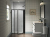 Sterling Attend 69" H pivot shower door with 1/8"-thick glass - Matte Black