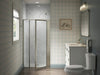 Sterling Attend 69" H pivot shower door with 1/8"-thick glass - Nickel Frame Finish with Smooth/Clear Glass Texture