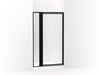 Sterling Attend 69" H pivot shower door with 1/8"-thick glass - Matte Black
