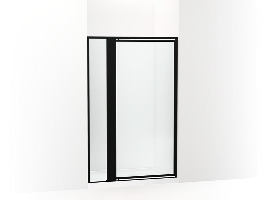 Sterling Attend 69" H pivot shower door with 1/8"-thick glass - Matte Black