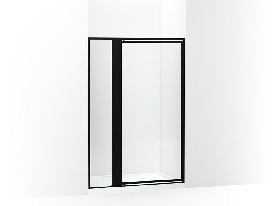 Sterling Attend 69" H pivot shower door with 1/8"-thick glass - Matte Black