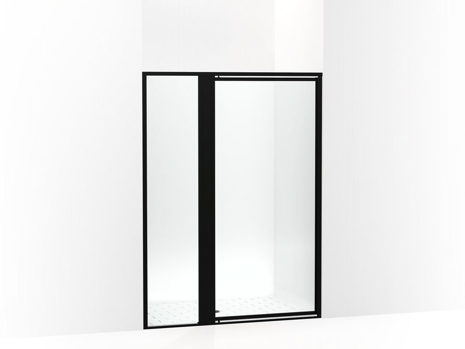 Sterling Attend 69" H pivot shower door with 1/8"-thick glass - Matte Black
