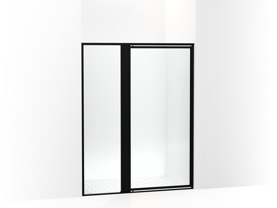 Sterling Attend 69" H pivot shower door with 1/8"-thick glass - Matte Black