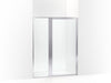 Sterling Attend 69" H pivot shower door with 1/8"-thick glass - Bright Silver