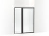 Sterling Attend 69" H pivot shower door with 1/8"-thick glass - Matte Black