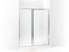 Sterling Attend 69" H pivot shower door with 1/8"-thick glass - Bright Silver