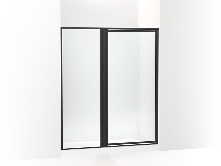 Sterling Attend 69" H pivot shower door with 1/8"-thick glass - Matte Black