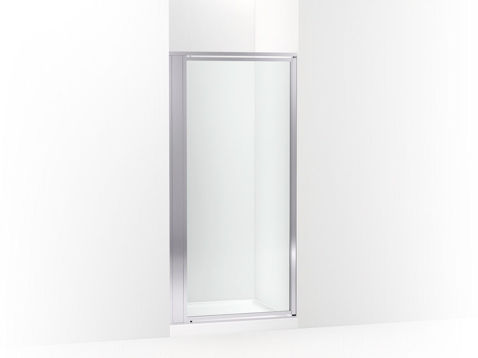 Sterling Attend 72" H pivot shower door with 1/8"-thick glass - Bright Silver