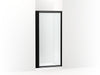 Sterling Attend 72" H pivot shower door with 1/8"-thick glass - Matte Black
