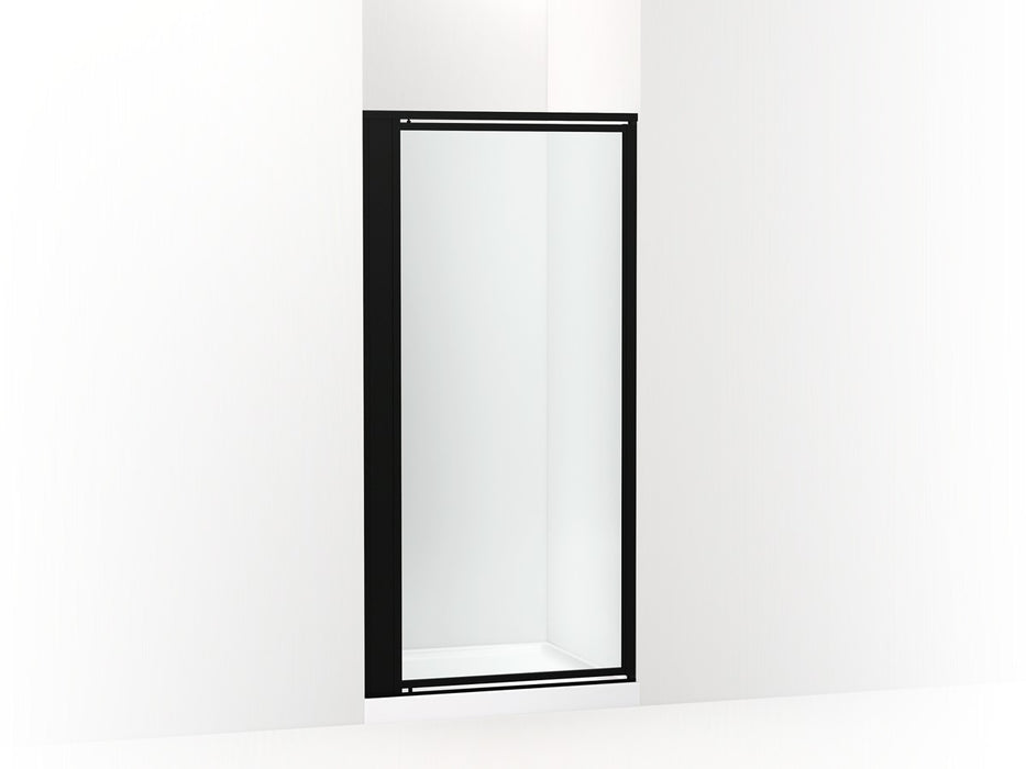 Sterling Attend 72" H pivot shower door with 1/8"-thick glass - Matte Black