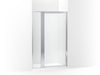 Sterling Attend 72" H pivot shower door with 1/8"-thick glass - Bright Silver