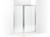 Sterling Attend 72" H pivot shower door with 1/8"-thick glass - Bright Silver