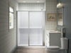Sterling Attend 72" H pivot shower door with 1/8"-thick glass - Bright Silver