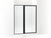 Sterling Attend 72" H pivot shower door with 1/8"-thick glass - Matte Black