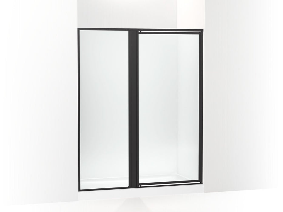 Sterling Attend 72" H pivot shower door with 1/8"-thick glass - Matte Black